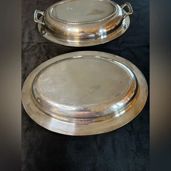 Poole Silver Plated Serving Dish - Picture 6 of 9